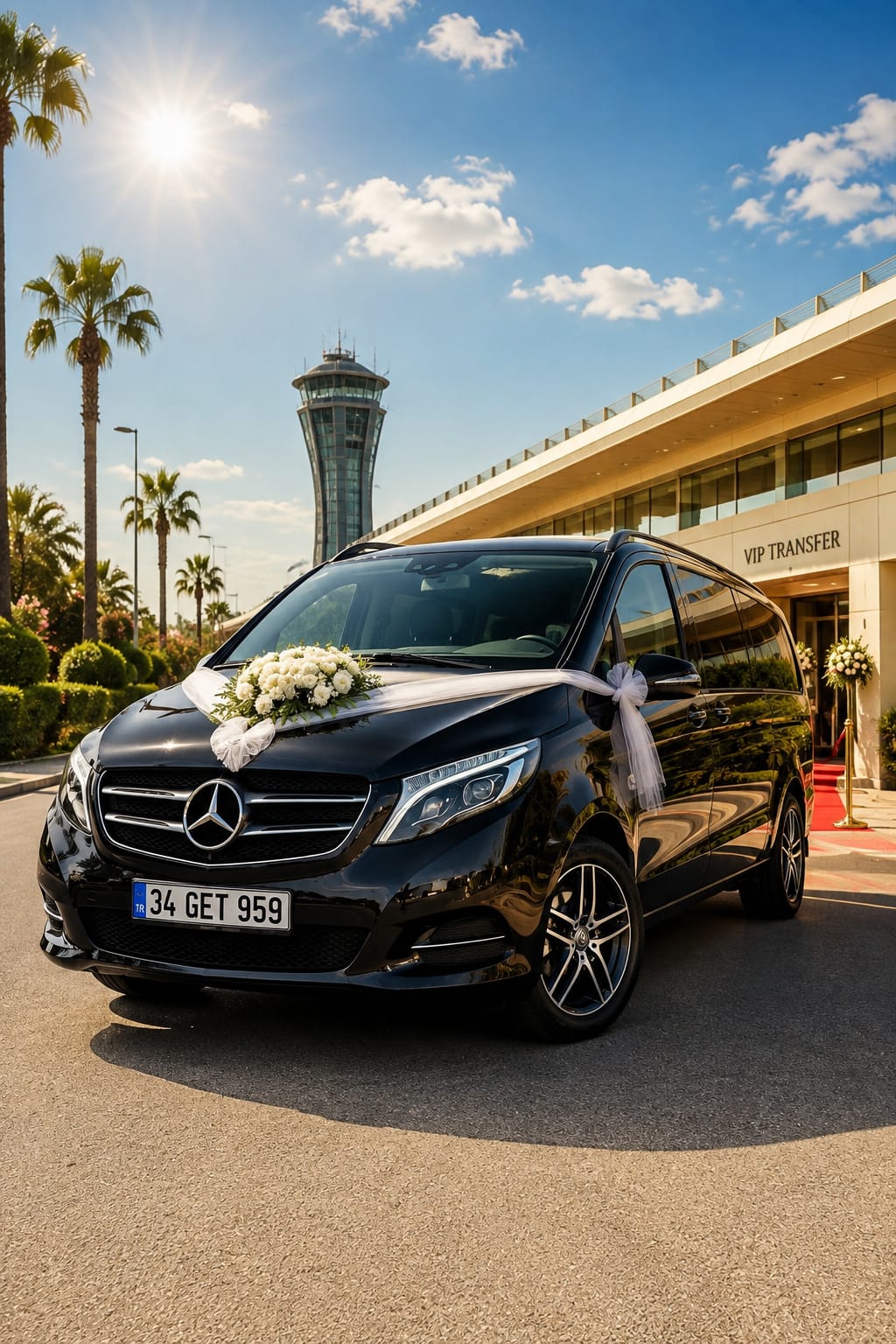 İzmir düğün gelin arabası Mercedes VIP Vito